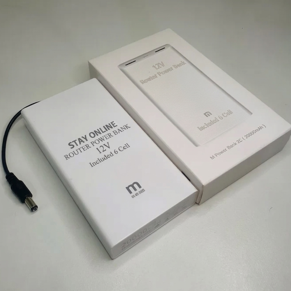 STAY ONLINE Router Power Bank – 20000mAh Backup Battery for WiFi Routers